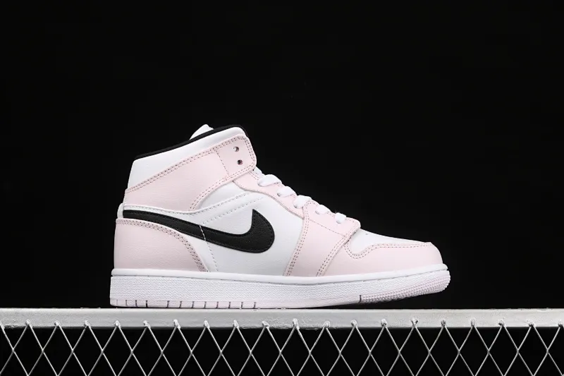 All categories Air Jordan Jordan series basketball shoes Air Jordan 1 Mid Air Jordan 1 Mid AJ1 Joe 1 rose pink violet mid-top basketball shoes BQ6472-500
